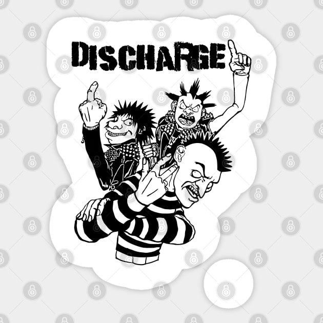 Punk Rock Man Of Discharge Sticker by samsa